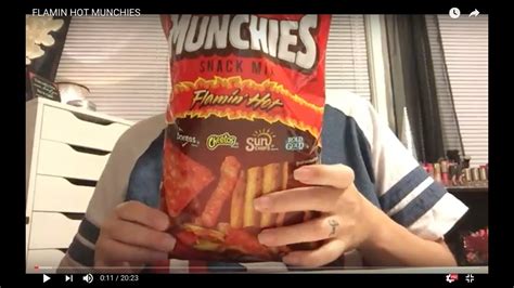 Eating Flamin Hot Munchies Youtube