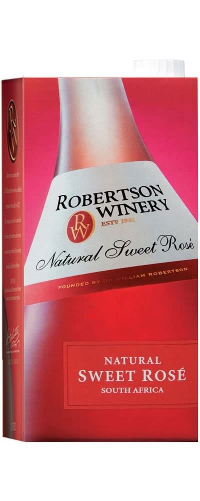 Robertson Winery Natural Sweet Rosé 1l Nv Za