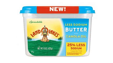 Print Now Save 0751 Land O Lakes Less Sodium Butter With Canola Oil Land O Lakes Butter