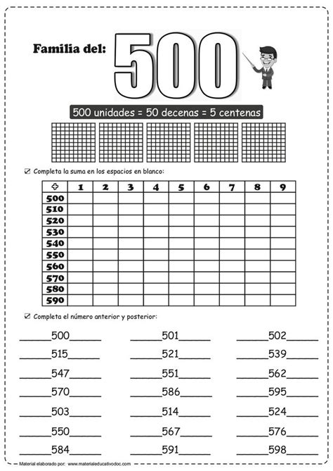 Cuaderno De Trabajo Para Trabajar Las Centenas Del 100 Al 900 Accede A