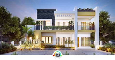 2030 Square Feet Beautiful 4 Bhk Contemporary Home House Arch Design