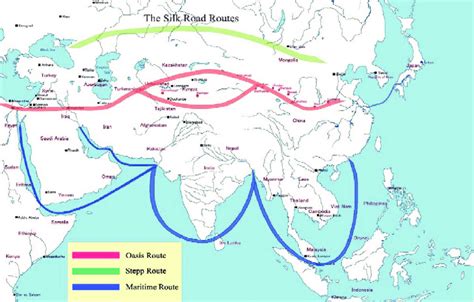 Map Of The Silk Road Map Of The World