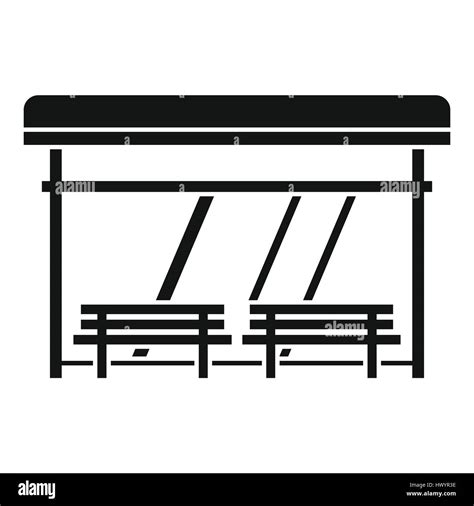 Bus Stop Icon Simple Style Stock Vector Image And Art Alamy