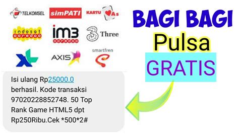 Ternyata kita bisa ambil pulsa orang (berlaku semua operator). Cara dapat pulsa gratis 2020 || giveaway pulsa - YouTube