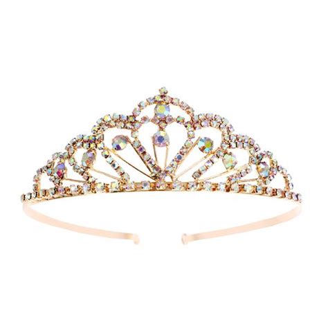 Sparkle Crystal Colorful Rhinestones Tiara Crown Comb Diamond Princess