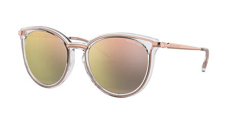 Michael Kors Mk1077 Brisbane 54 Rose Gold Mirror And Rose Gold Clear Sunglasses Sunglass Hut Usa