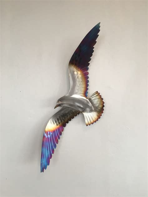 Stainless Steel Seagull Sculpted Metals Art Gallery Wall Art T Art