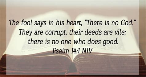 Psalm 141 The Fool Says In His Heart There Is No God Listen To