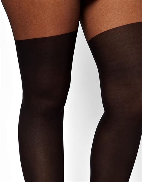 Asos Curve Tights With Over The Knee Mock Sock 15 Asos