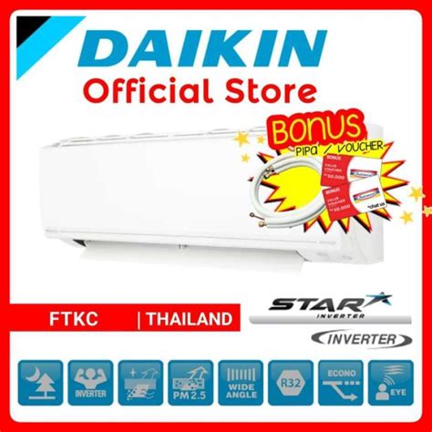 Jual AC DAIKIN STAR INVERTER FTKC 20 PVM4 3 4 Pk Thailand Unit Only