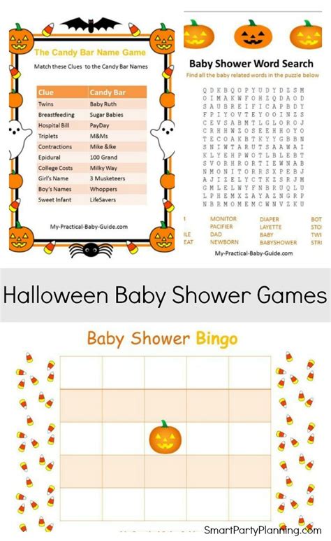 Easy Fun Halloween Printable Baby Shower Games
