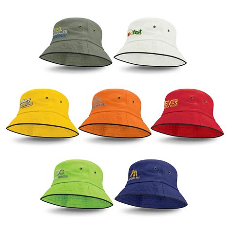 Promotional Black Trim Bucket Hats Promotion Products