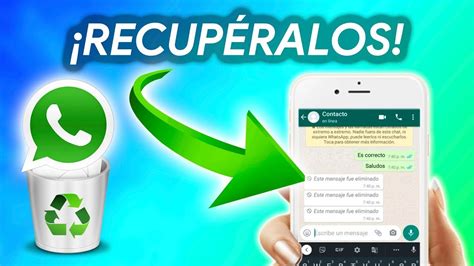 Cómo RECUPERAR MENSAJES BORRADOS WhatsApp ÉXITO YouTube