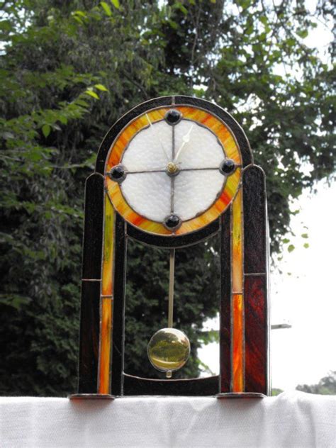 See more ideas about pendulum clock, clock, pendulum. Stained Glass Pendulum Clock by Glasstastic on Etsy, $95 ...