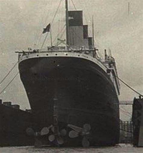 Rms Olympic At Dry Dock Rms Titanic Titanic Titanic Facts