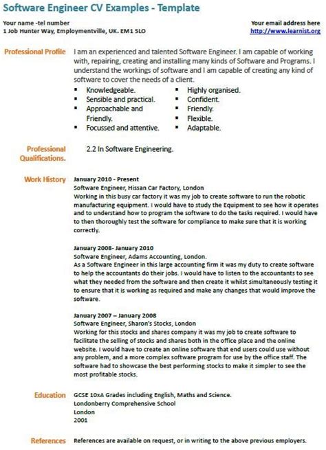 Looking to create the perfect software engineer resume? Software Engineer CV Example and template