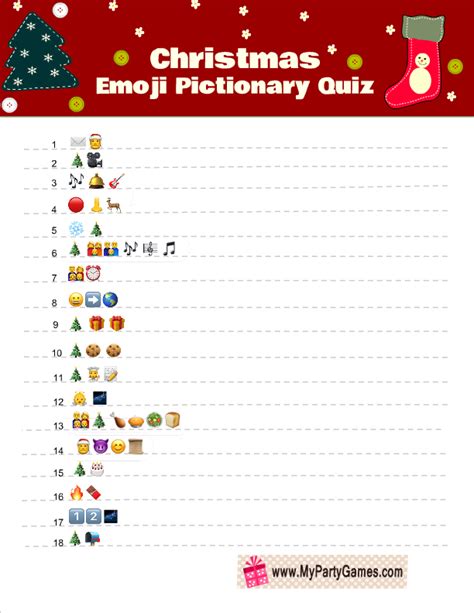 Printable Christmas Quiz Christmas Quiz For Kids Emoji Christmas