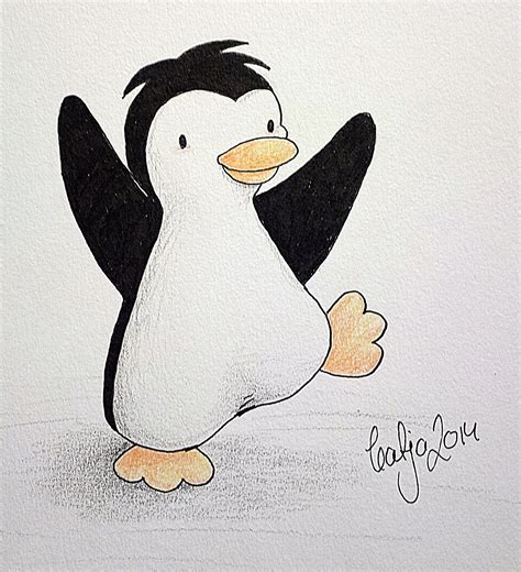 How To Draw A Penguin By Katja Zweiniger Cute Easy Drawings Easy