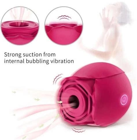 rose toys sucking vibrator for women with 7 intense suction etsy