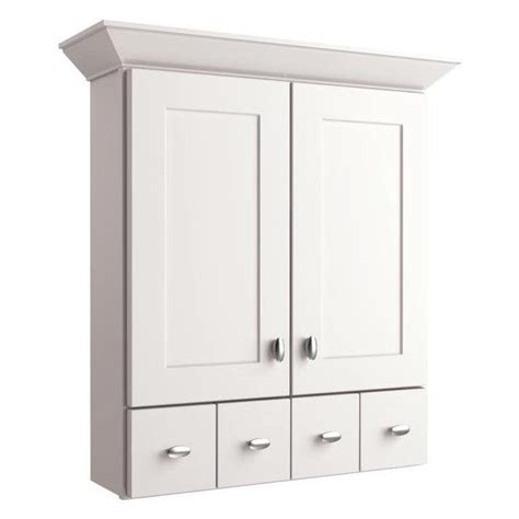 Shop for bathroom wall cabinets online at target. allen + roth Palencia White 34-in Painted Wall Cabinet ...