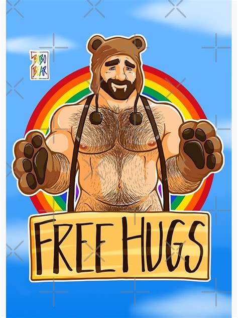 Adam Likes Hugs Gay Pride Art Print For Sale By Bobobear Redbubble