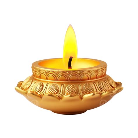 Festivais Diwali Diya Na índia Lâmpada Deepavali De Ouro Png Diwali