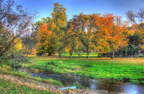 Autumn Landscape At Apple River Canyon State Park Illinois Image