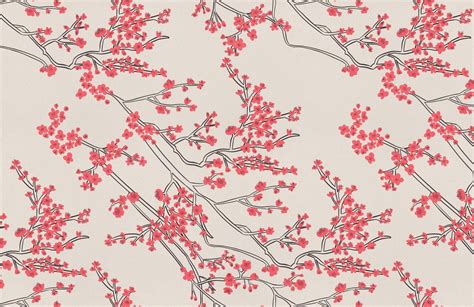 Japanese Cherry Blossom Pattern Wallpaper Mural Hovia Japanese