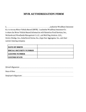 (company name) i, (employee inserts name here) have read and understood the company safe driving policies and procedures. Mvr Authorization Form - Fill Online, Printable, Fillable ...