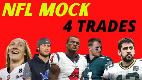 Nfl Mock Draft 2021 With 4 Trades Youtube