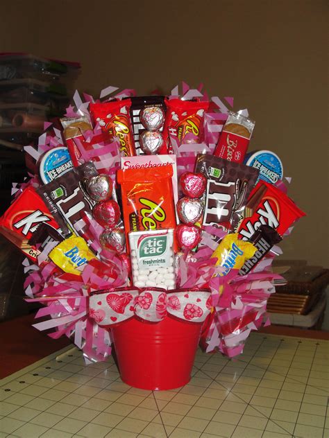 Valentines Day Valentines Candy Bouquet Candy Bouquet Diy Candy
