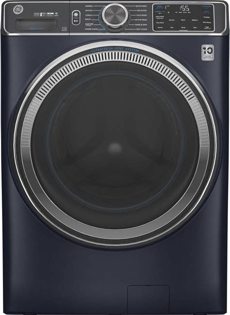 ge® 5 8 cu ft sapphire blue smart front load washer universal appliances