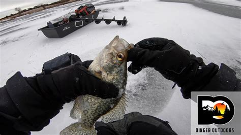 Ice Fishing For Crappie And Bass In Freezing Weather Youtube