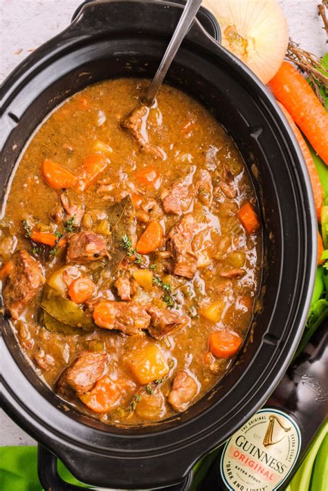 Irish Beef And Guinness Stew Crockpot The Magical Slow Cooker