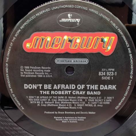 Vinyl Lp Record The Robert Cray Band Dont Be Afraid Of The Dark