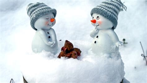 Cute Snowman Christmas Decoration Figurine Wallpaper For Desktop