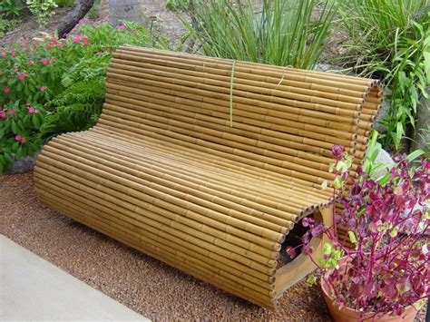 More than 10 years after its introduction as decking board, the material has proven to be very durable and easy to maintain. Very Artistic Bamboo Bench Funiture Design for Garden ...