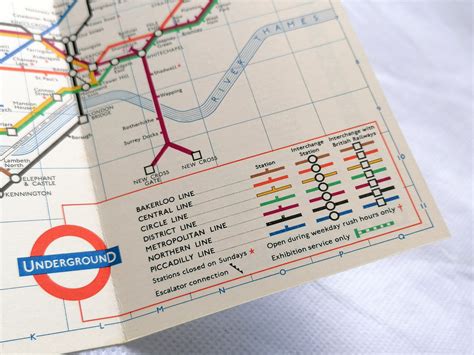 1961 1963 London Underground Pocket Maps Harold Hutchison Iconic
