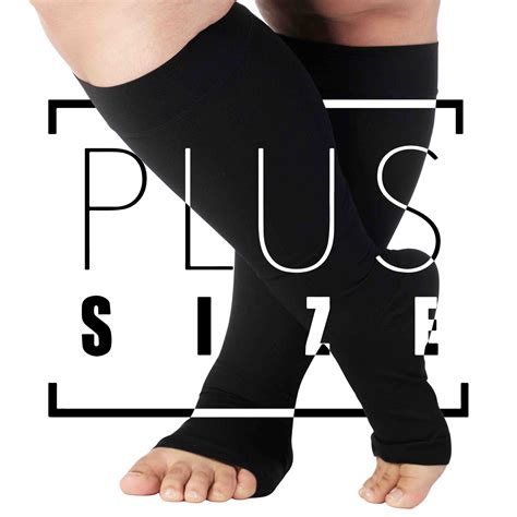 6xl Plus Size Unipression Knee High Stockings 20 30mmhg Wide