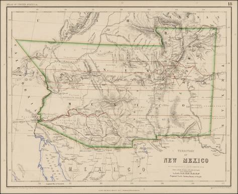 Territory Of New Mexico Including Part Of Colorado And Arizona