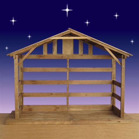 I painted the base of each wood block to symbolize the different characters. Outdoor Nativity Stable Plans - Bing Images | Outdoor nativity, Nativity stable, Outdoor ...