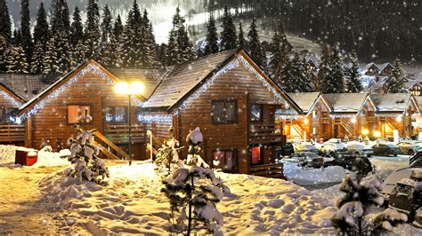바탕 화면 다운로드 3840x2160 눈 겨울 눈송이 주택 새해 및 크리스마스 Uhd 4k Hd 배경