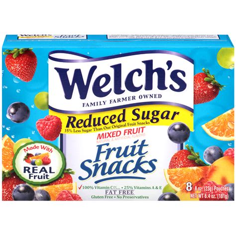 Welchs Reduced Sugar Fruit Snacks 8 Ct Gummy Fruit Snacks Meijer