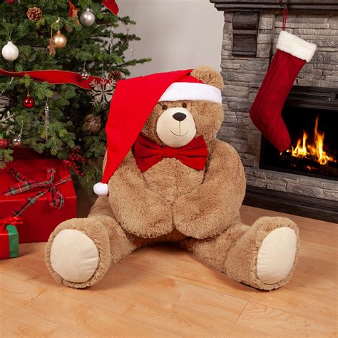 4 Big Hunka Love Bear With Bow Tie And Santa Hat In Big Hunka Love Bears Vermont Teddy Bear