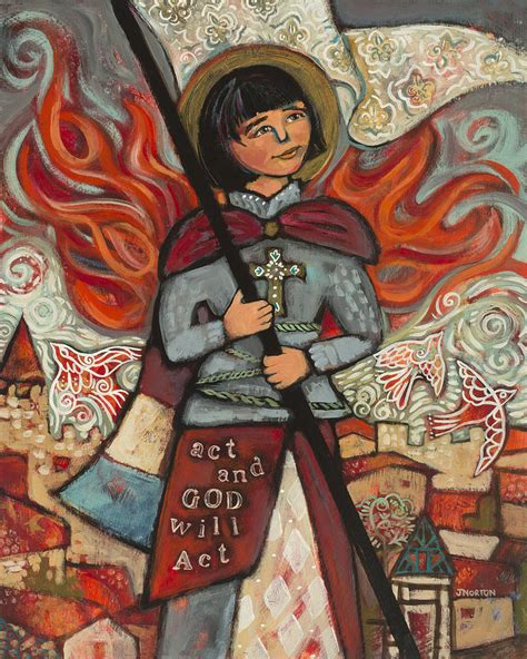 Joan Of Arc Painting By Jen Norton
