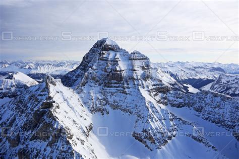 Overflightstock Mount Assiniboine Canadian Rockies Aerial Stock Photo