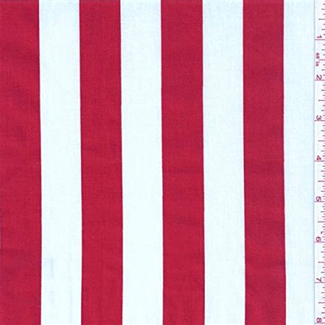 60 Redwhite One Inch Stripe Print Fabric 15 Yards Wholesale By The