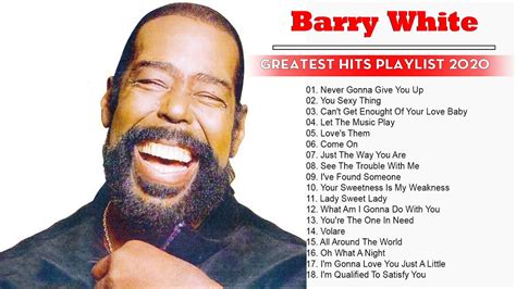 Along with the title track from his 1999 album staying power , the set collects '70s hits like i'm gonna love you just a little more baby, can't get enough of your love. Barry White The Ultimate Collection - Barry White Greatest ...
