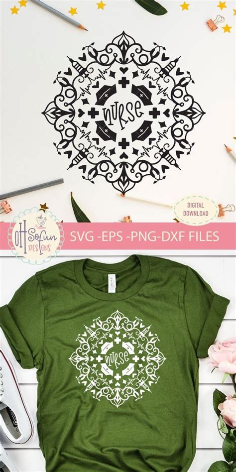 These are released under creative. Nurse Mandala SVG file Digital Download ONLY nurse clipart ...