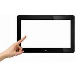 Tablet Touch Transparent Clipart Finger Clip Touchscreen